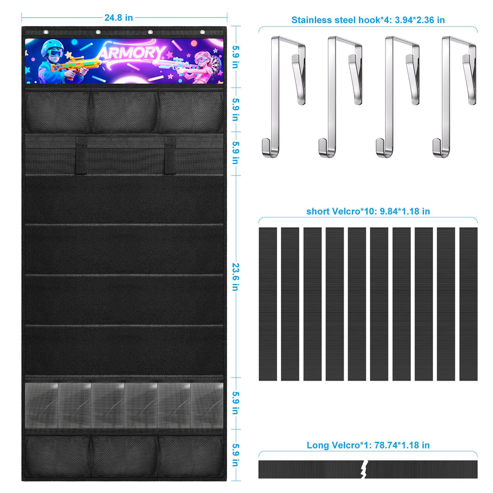 Merjrod poches en maille et sangles Velcro assurant fixation stable