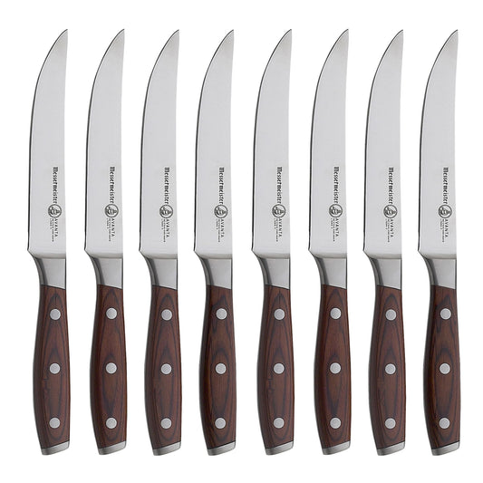 Messermeister Avanta vue face du couteau et emballage soigné, qualité professionnelle