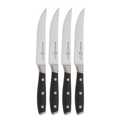 Messermeister Avanta face du coffret montrant 4 couteaux, style professionnel et présentation soignée
