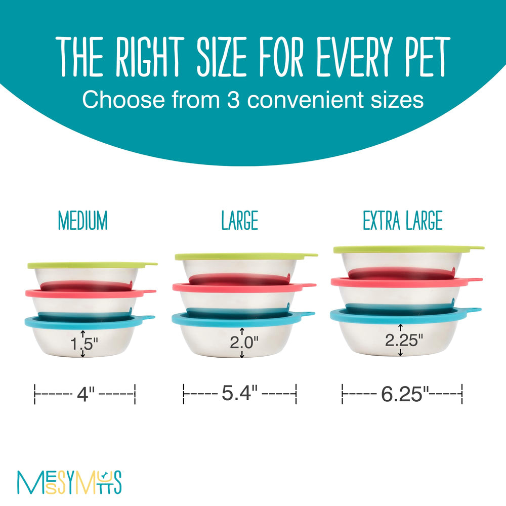Messy Mutts comparaison taille aide à choisir la capacité adaptée