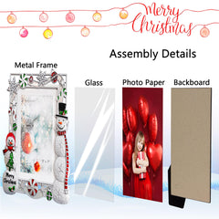 Metamutu cadre posé sur table décor festif idéal pour ambiance de Noël