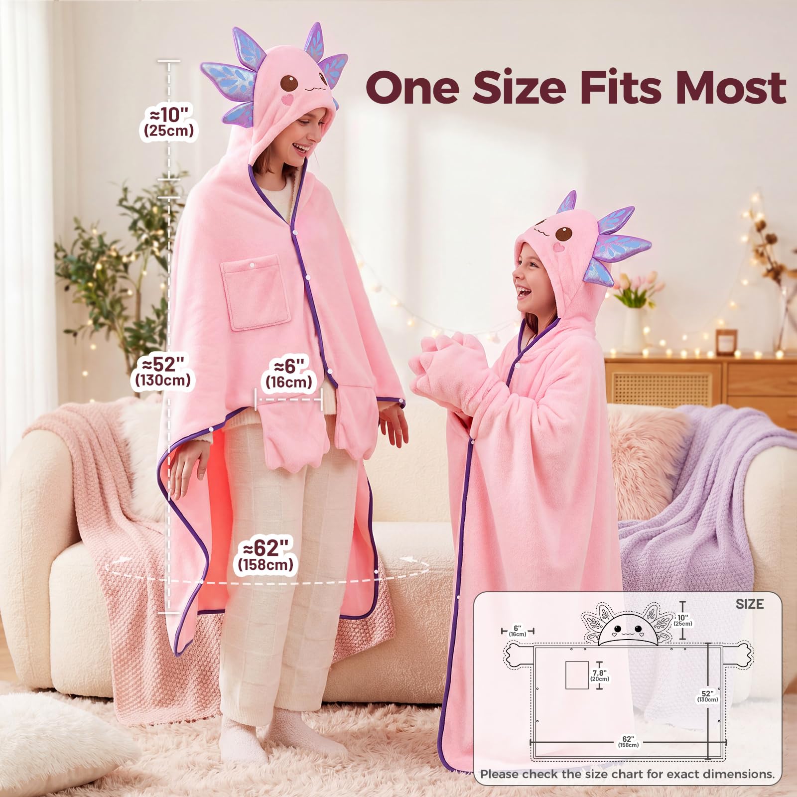 Mewaii motif axolotl imprimé ludique pour cadeau charmant