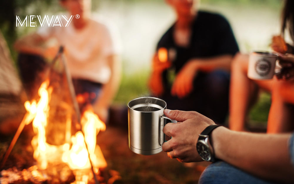 MEWAY mug dans porte-gobelet de voiture, format pratique pour trajets quotidiens