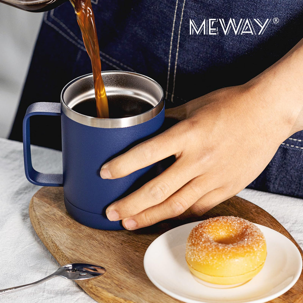 MEWAY comparaison taille avec une main, contenance 12oz facile à tenir
