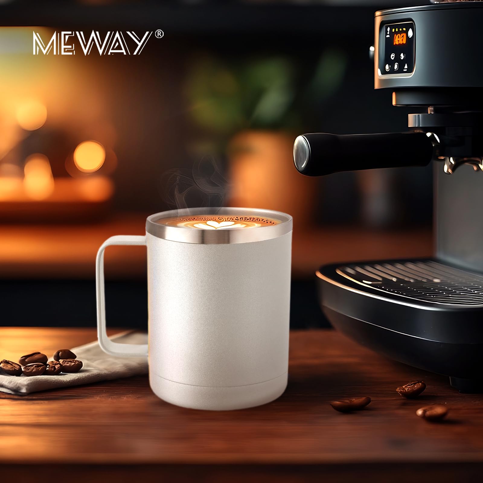 MEWAY lot de quatre gobelets idéal pour famille ou sorties de groupe