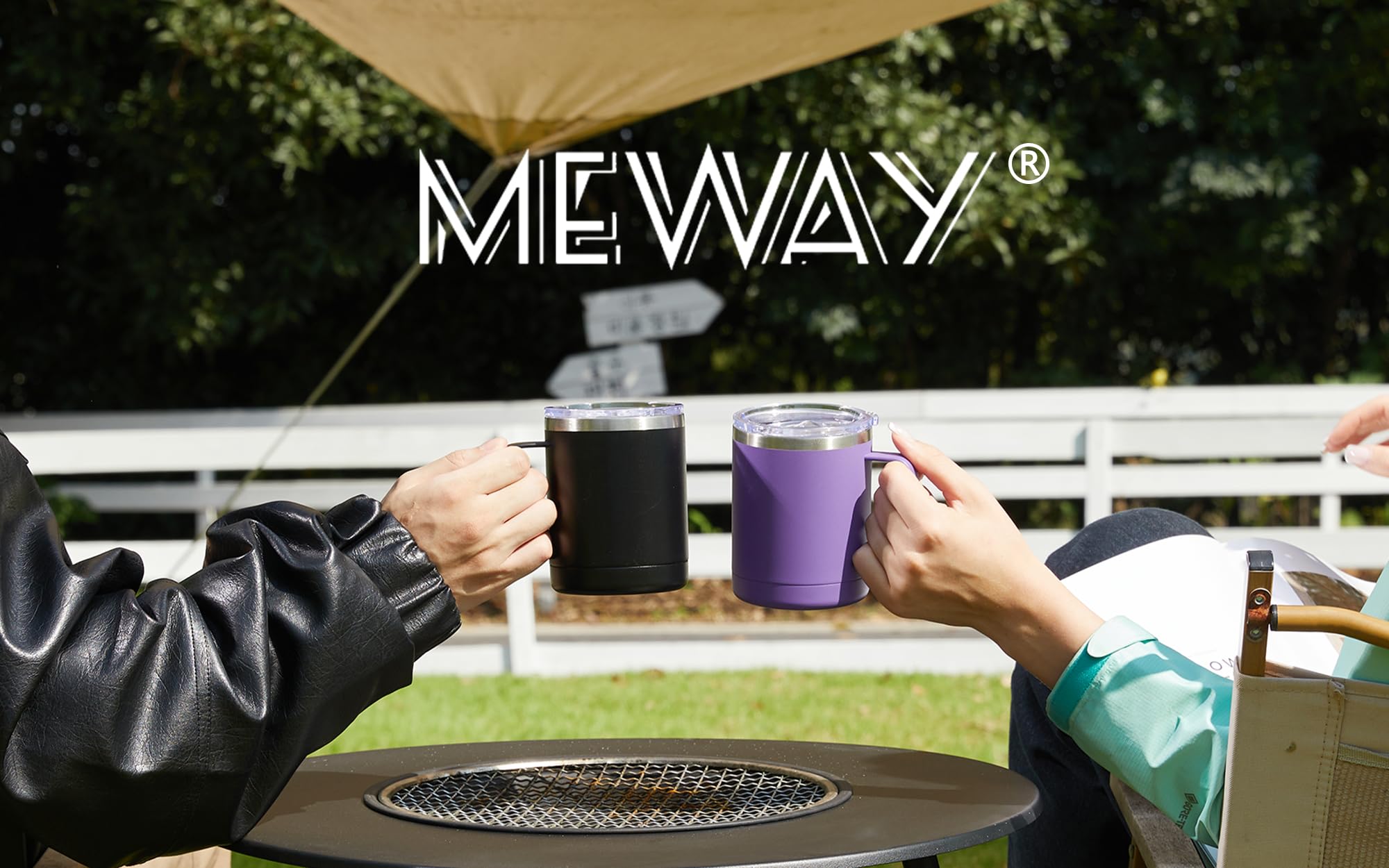 MEWAY lot de 8 gobelets empilés prêt pour réunions ou événements