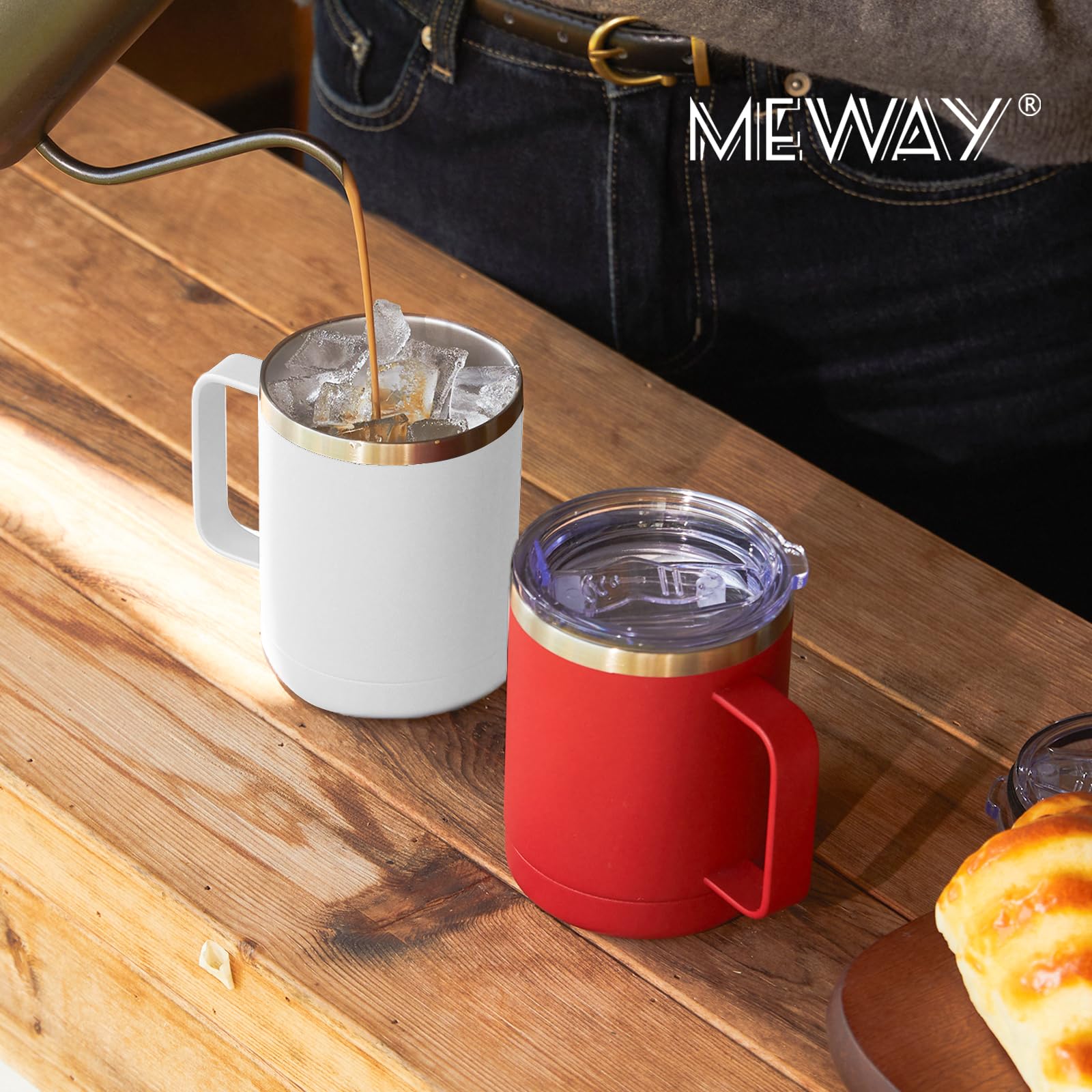MEWAY gobelet à l'échelle de la main montre format 12oz portable