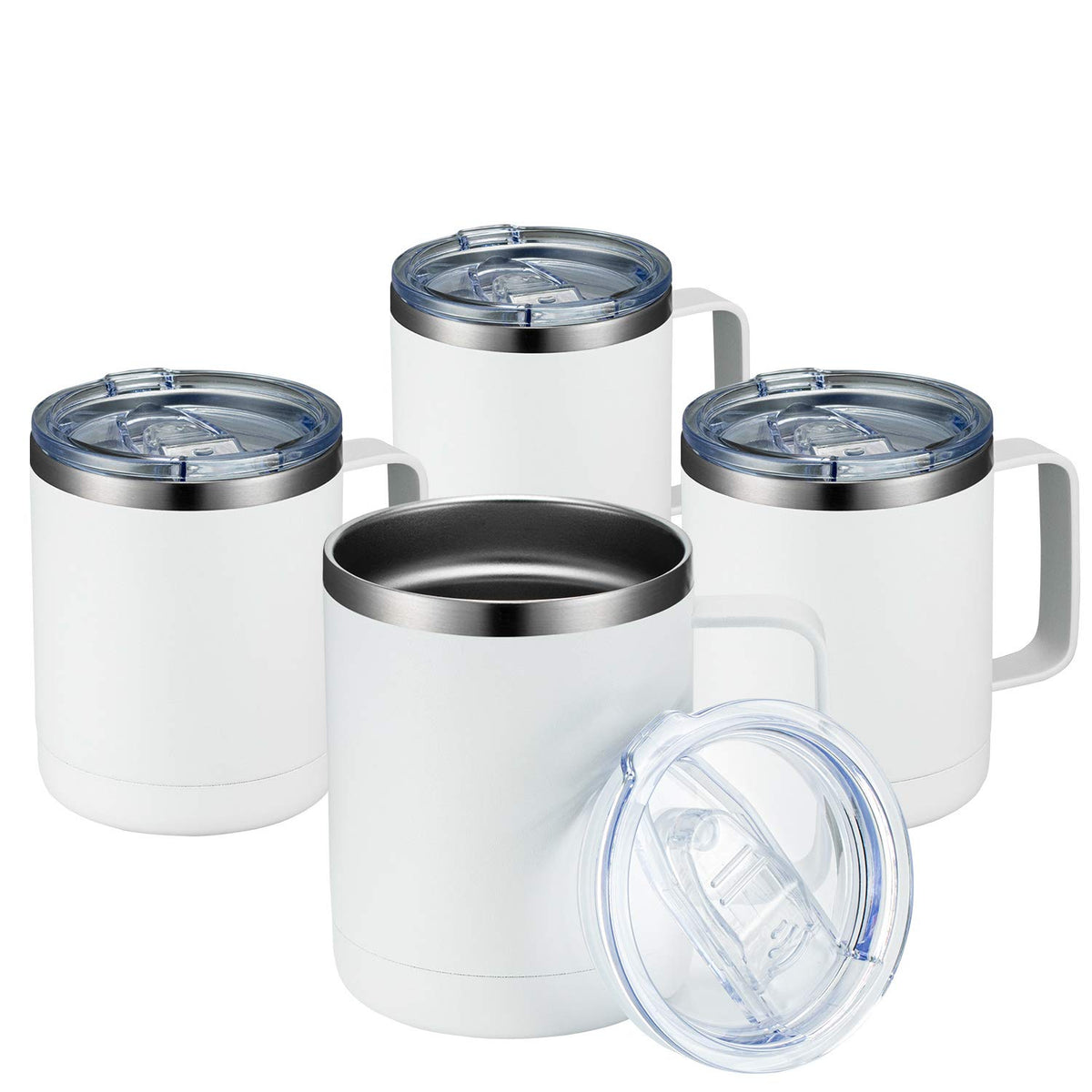 MEWAY gobelet face avant blanc montrant design net et capacité pratique