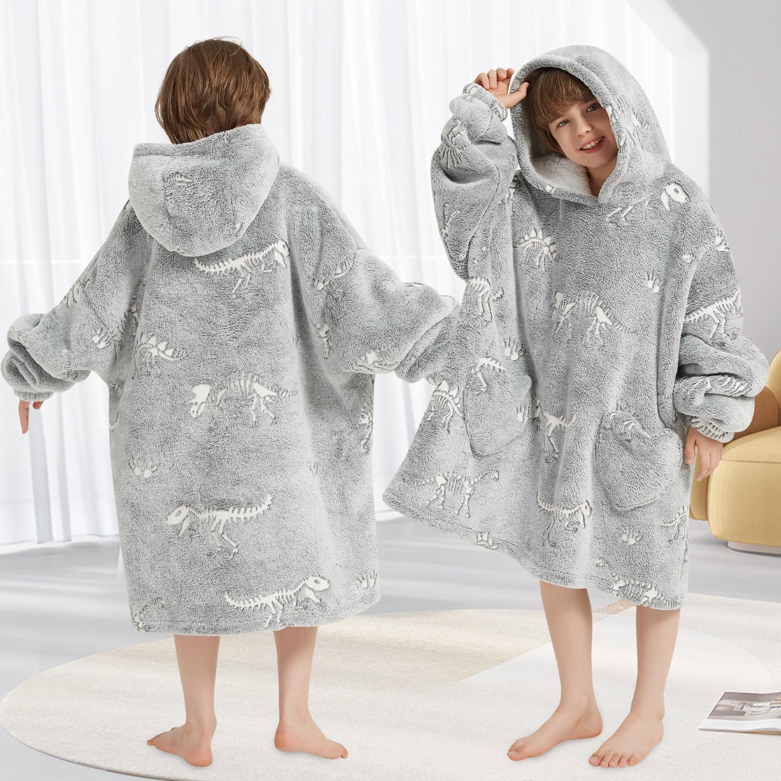 Mewkou comparaison taille sur enfant illustrant coupe oversize adaptable