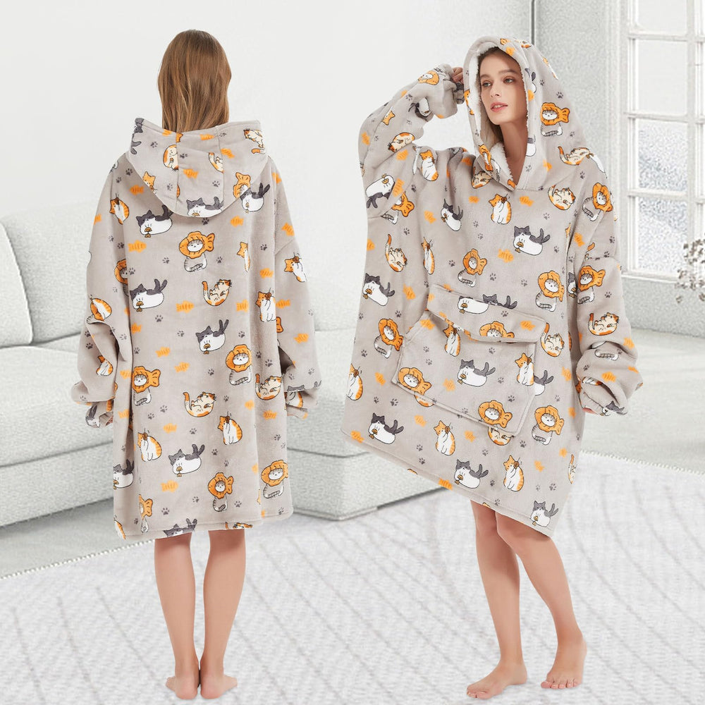 Mewkou comparaison taille sur une personne assise, coupe oversize adaptée