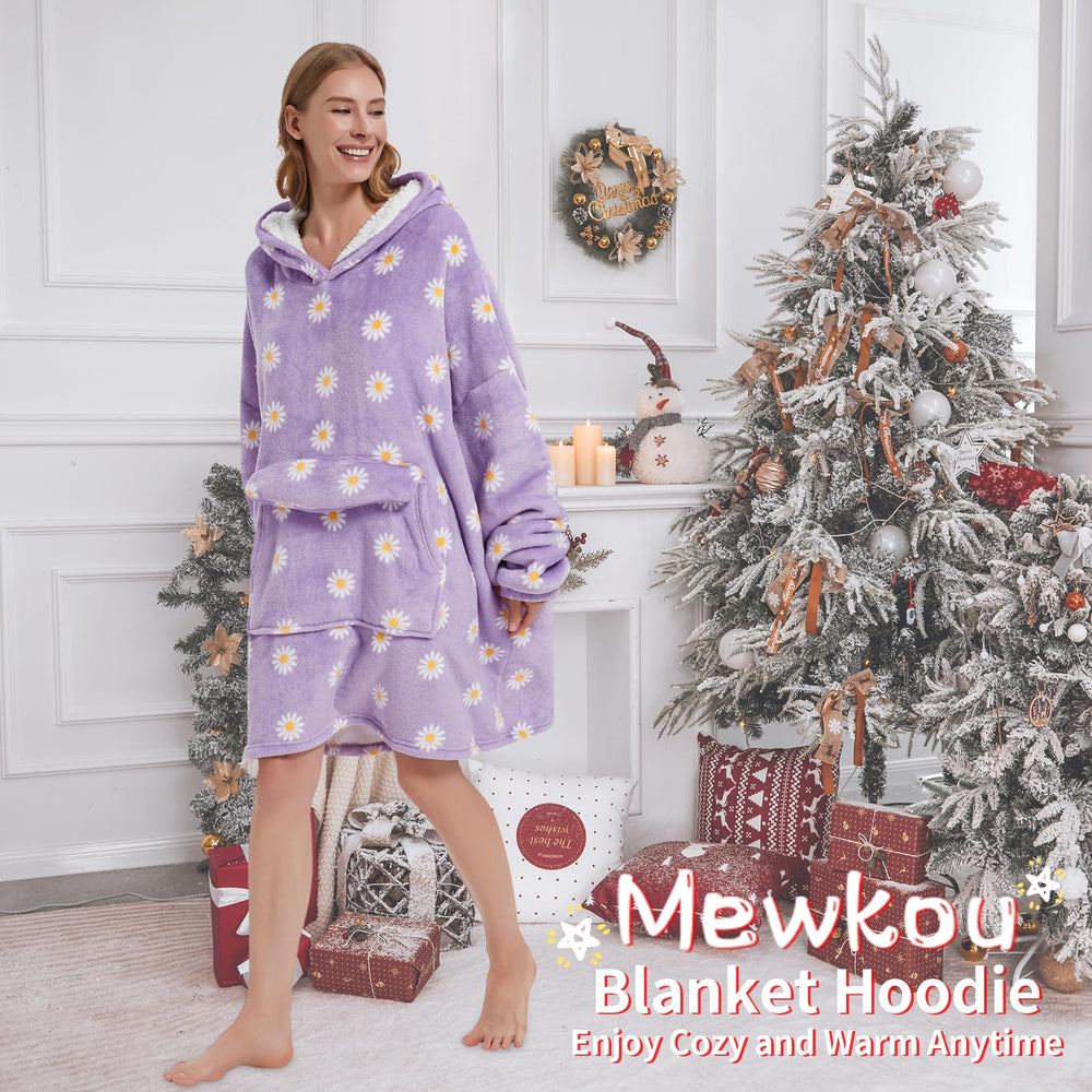 Mewkou hoodie Daisy capuche large protégeant du vent et froid