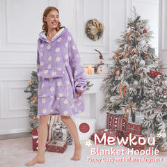 Mewkou hoodie Daisy capuche large protégeant du vent et froid