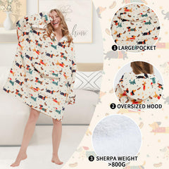 Mewkou motif Dachshund imprimé éclatant pour style vivant