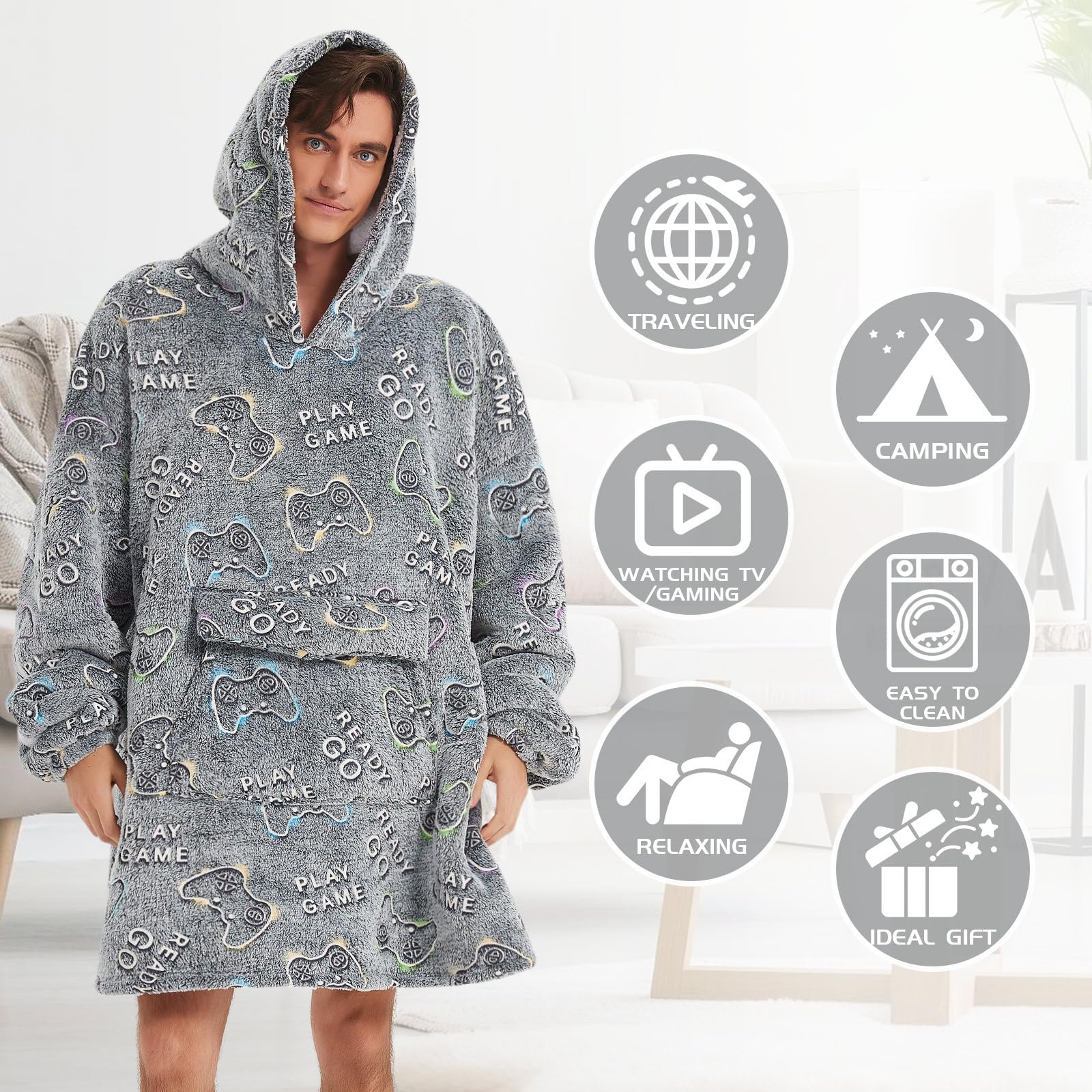 Mewkou portée par adulte montrant coupe oversize et aisance