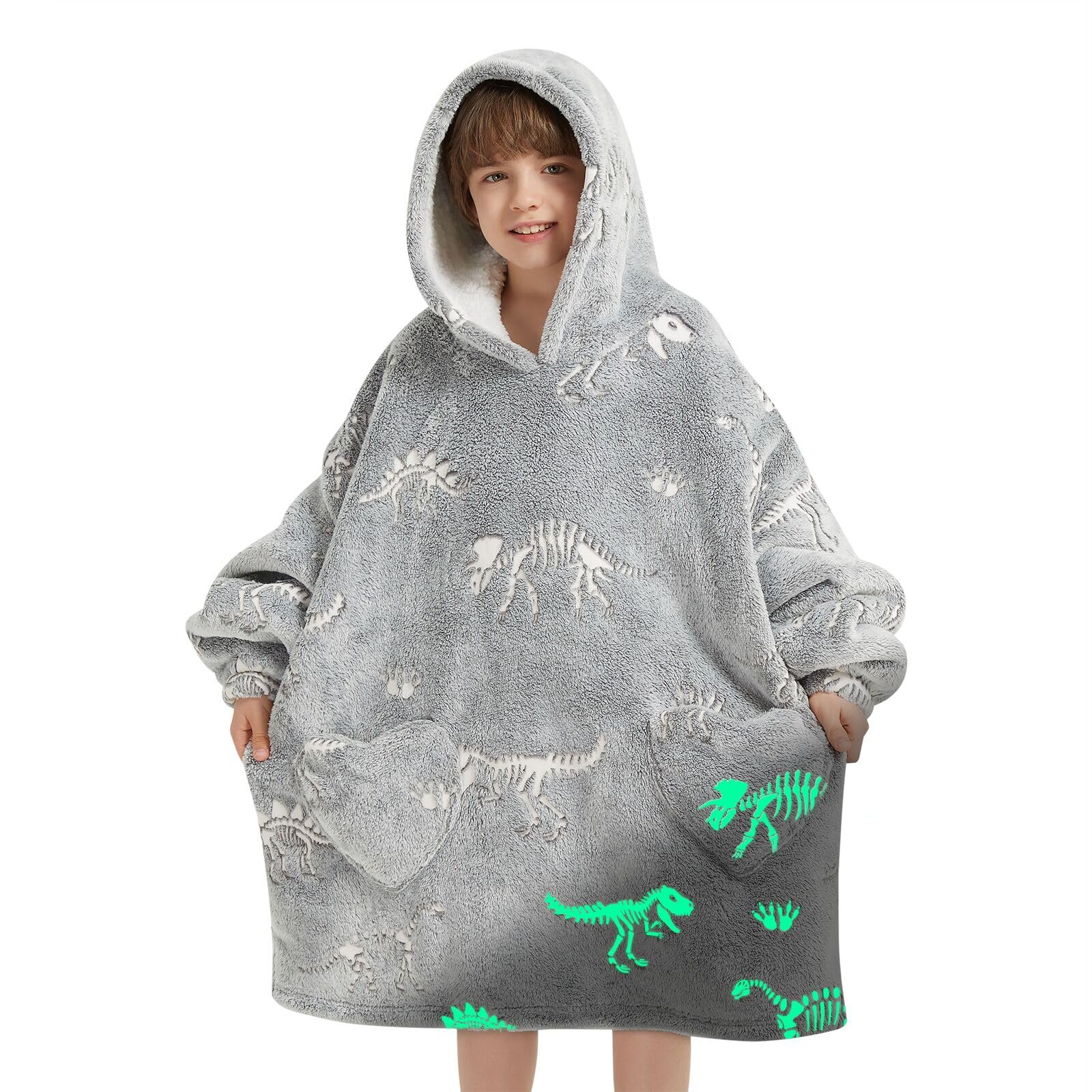 Mewkou vue frontale du sweat-couverture montrant chaleur et confort