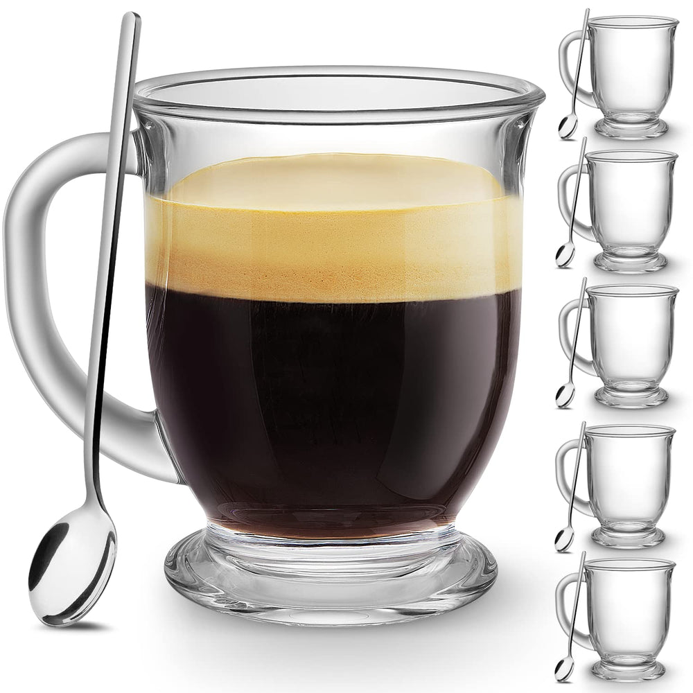 Mfacoy mug face avant montrant design transparent et capacité pratique
