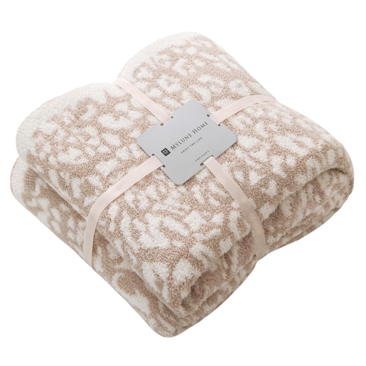 MH MYLUNE HOME plaid léopard face avant montrant motif khaki et confort