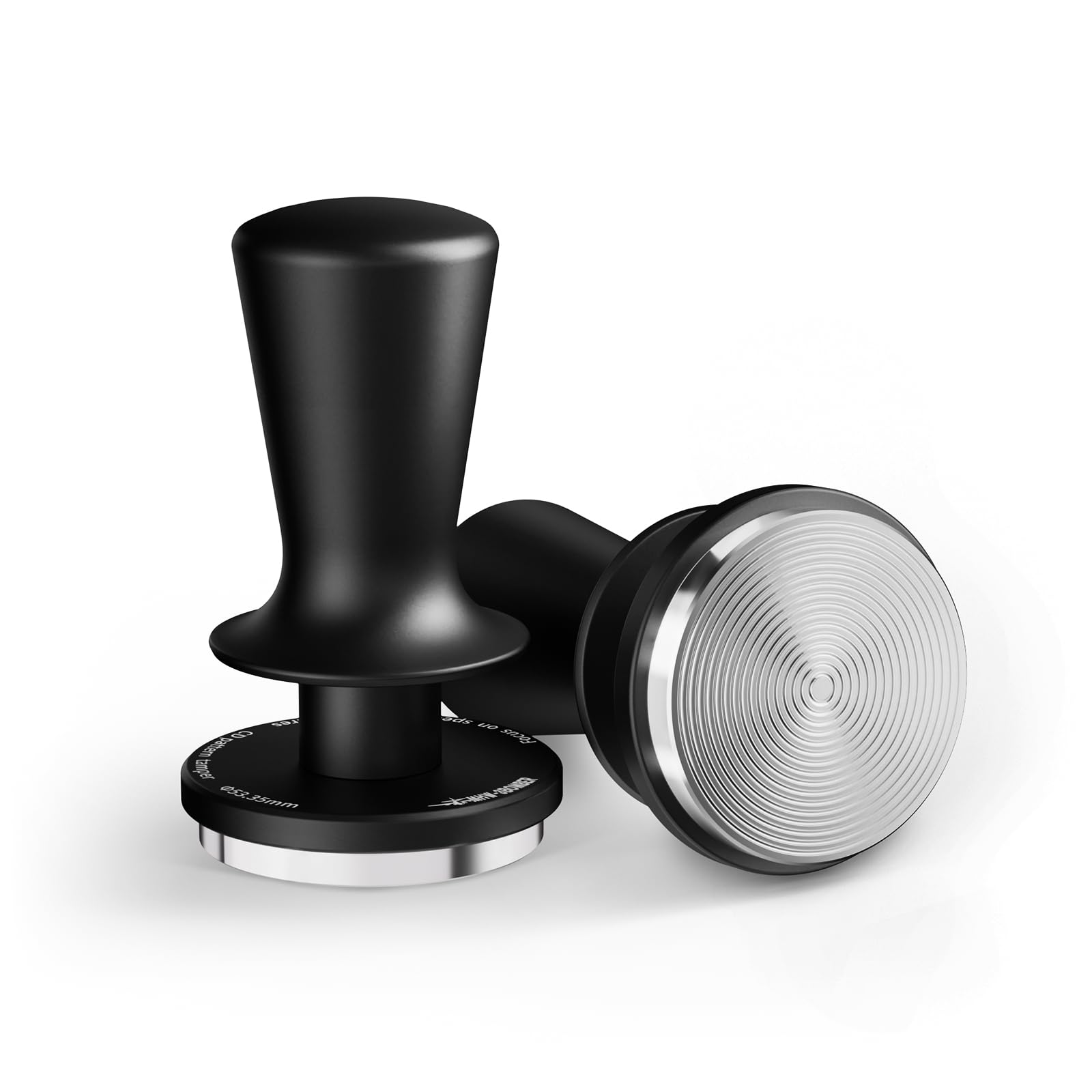 MHW-3BOMBER vue frontale du tamper, design ergonomique pour contrôle précis