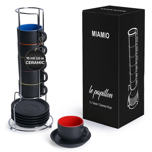 MIAMIO tasse Le Papillon vue avant, design coloré et présentation élégante