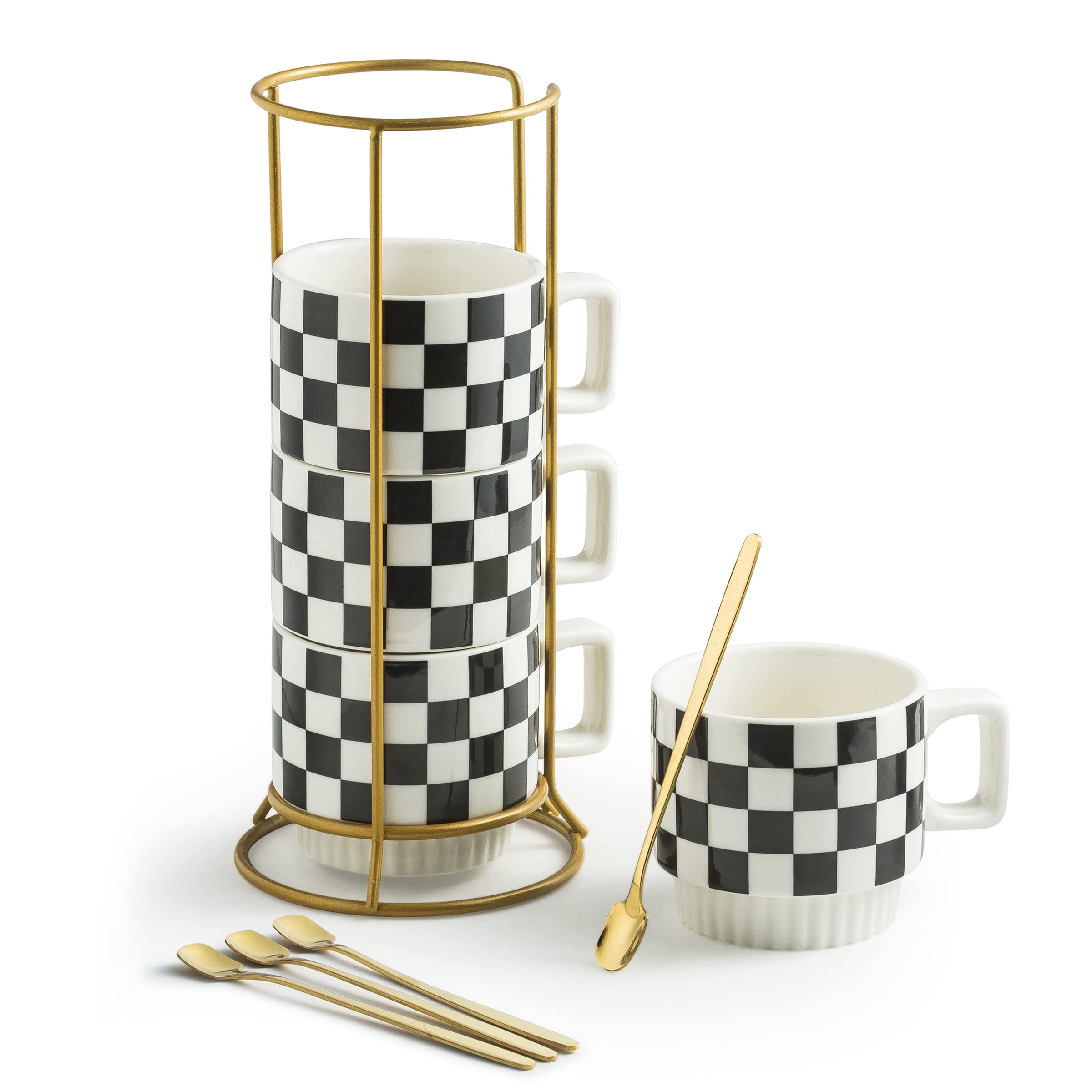 Miamolo tasse vue avant montrant le design empilable et gain de place