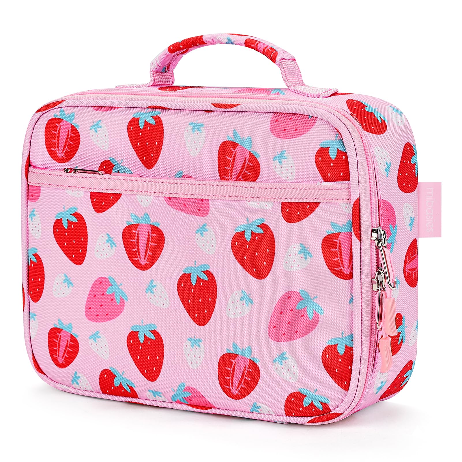mibasies face avant motif fraise montrant organisation pratique