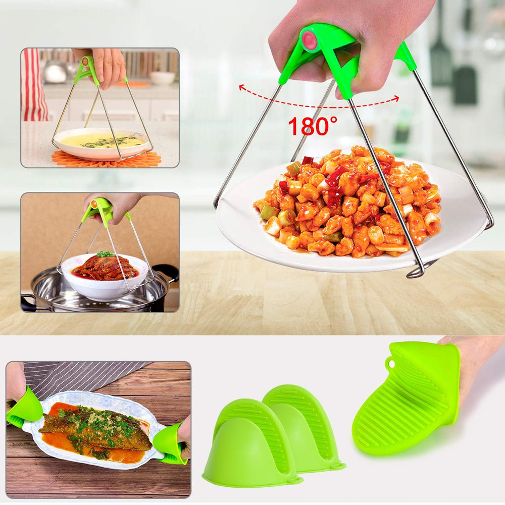 MIBOTE pinces et spatules en action pour manipulation sûre et propre