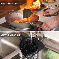 MIBOTE spatule flexible illustrant maniabilité pour retourner aliments délicats