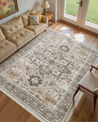 Micgeek tapis face avant montrant motif vintage et ambiance chaleureuse