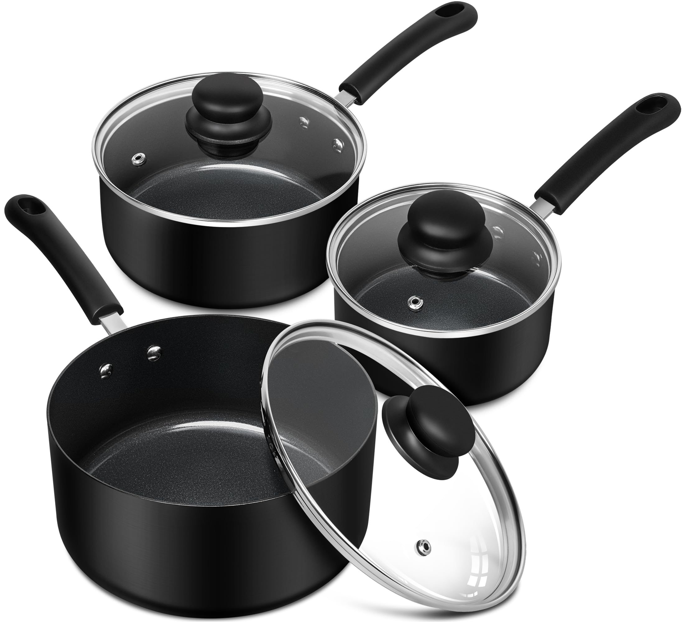 MICHELANGELO casserole vue avant, design noir et utilité quotidienne