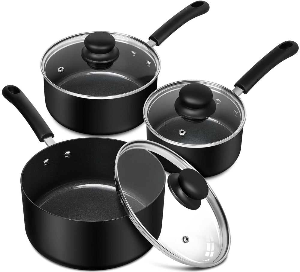 MICHELANGELO casserole vue avant, design noir et utilité quotidienne