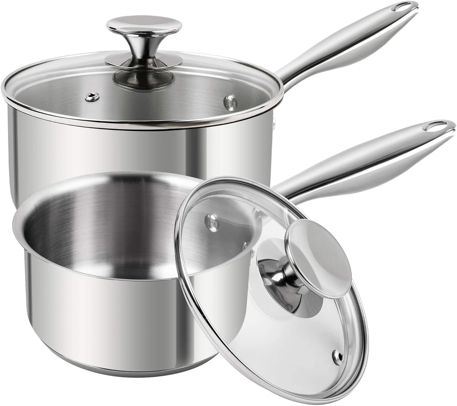 MICHELANGELO ensemble de casseroles 1Qt et 2Qt, solution polyvalente