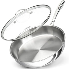 MICHELANGELO poêle face avant montrant la large surface de cuisson et durabilité