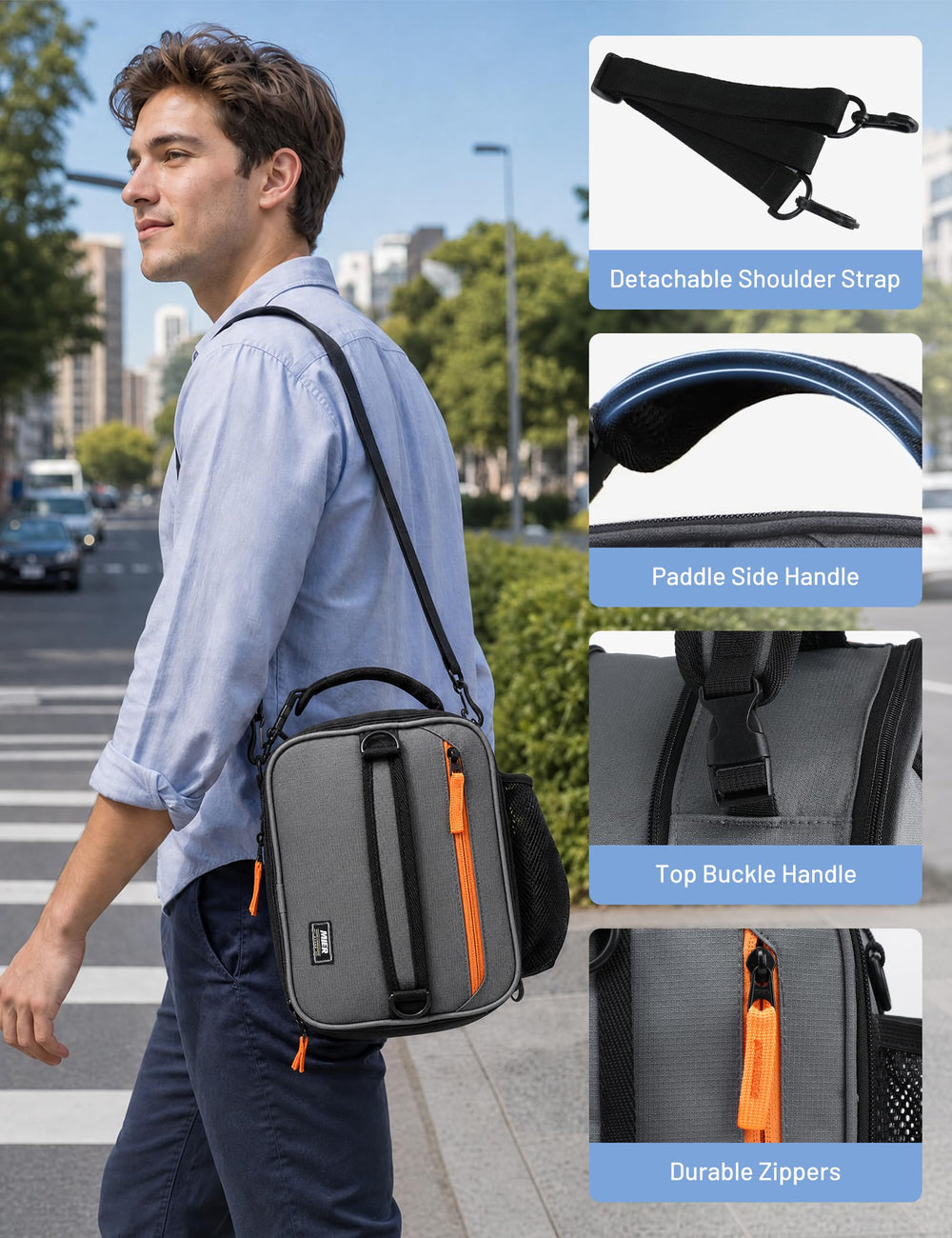 MIER poche intérieure en filet organise et sécurise accessoires