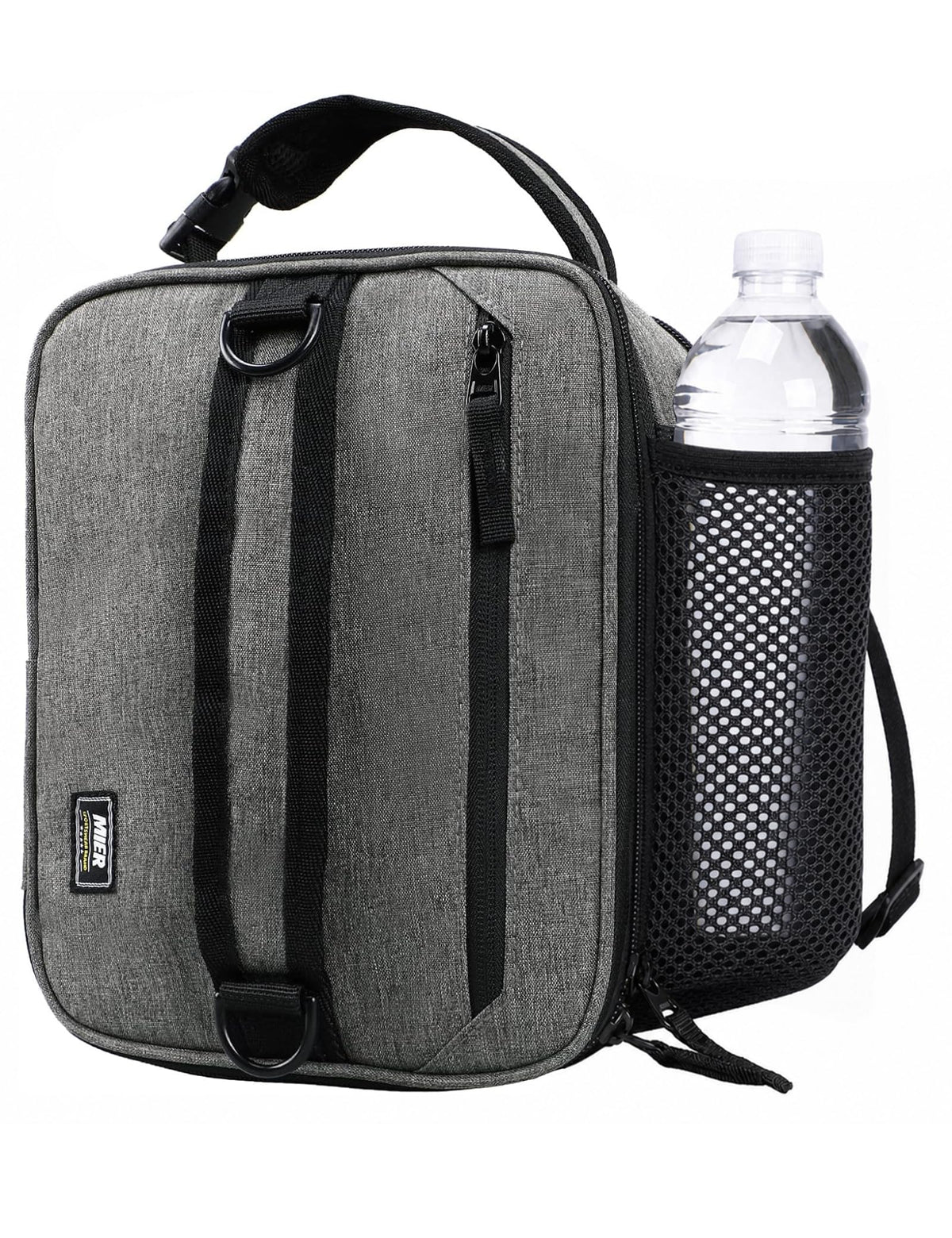 MIER face avant gris montrant design compact et rangement pratique