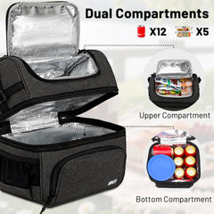 MIER lunch box doublure en aluminium visible pour maintien frais