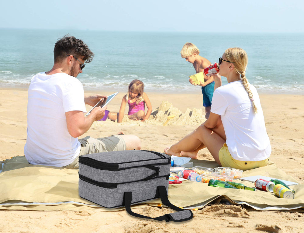 MIER scène pique-nique montrant sac gardant plats au chaud ou au frais