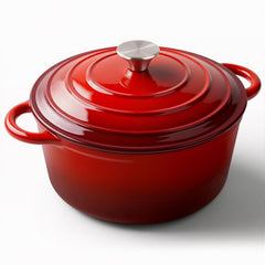 Miereirl cocotte face rouge montrant design élégant et capacité familiale