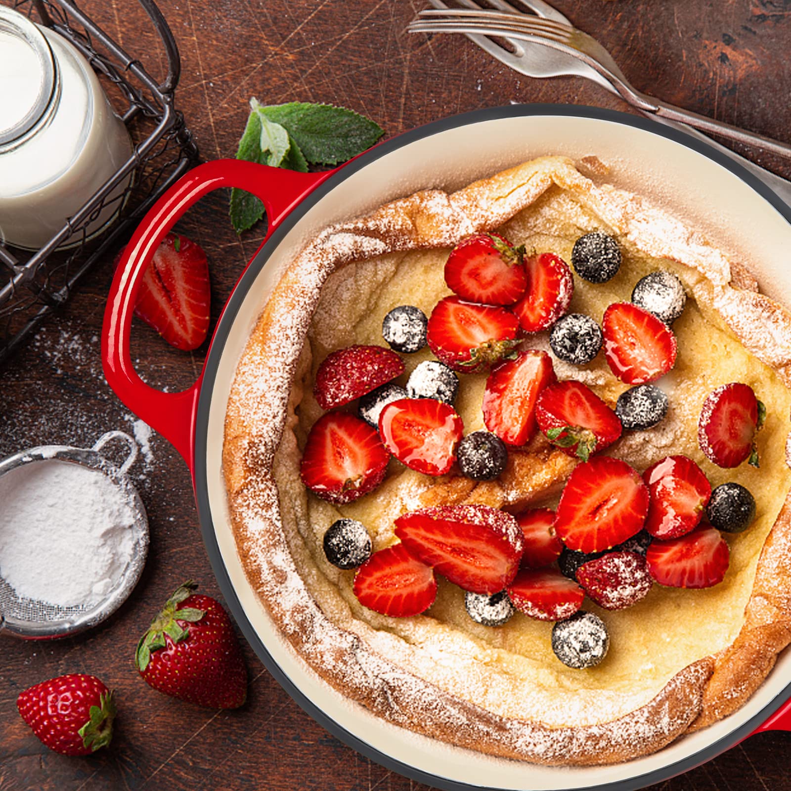 Miereirl scène lifestyle sur plan de travail inspirant repas conviviaux