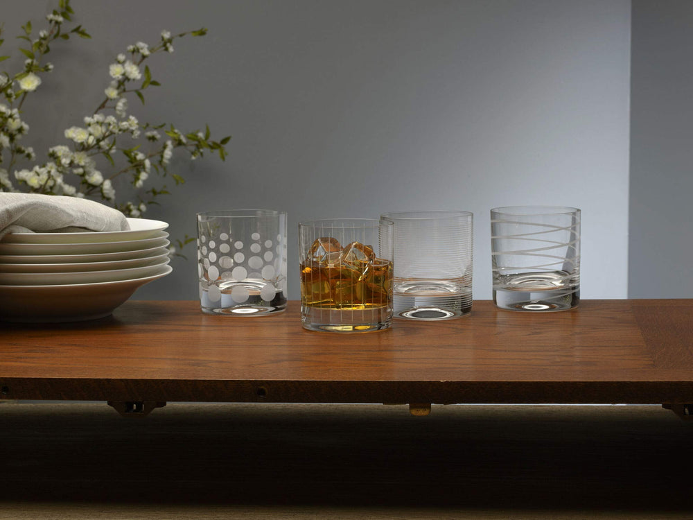 Mikasa gros plan pois décoratifs pour repérer son verre facilement