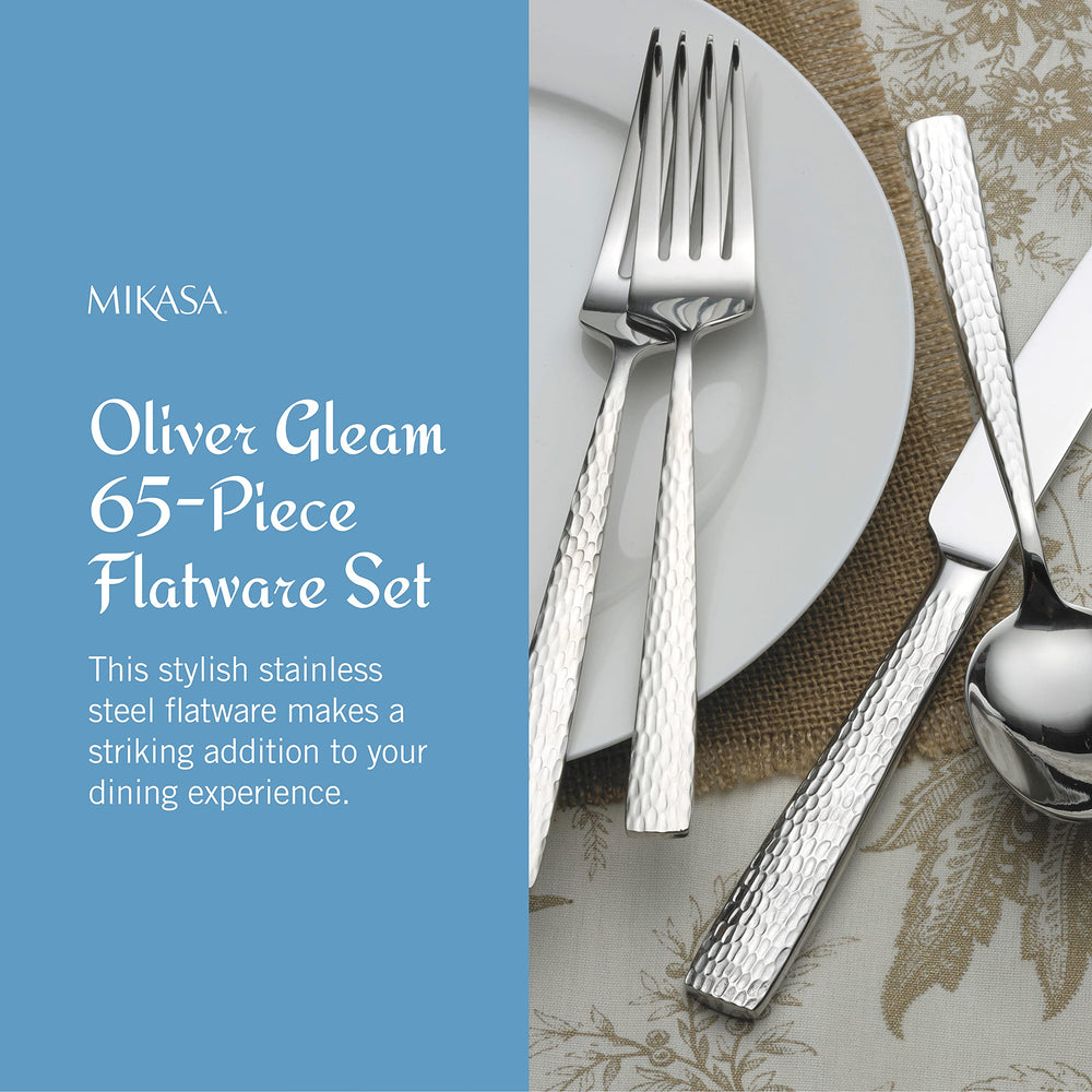 Mikasa fourchette de dîner Oliver posée, confort de prise et esthétique uniforme