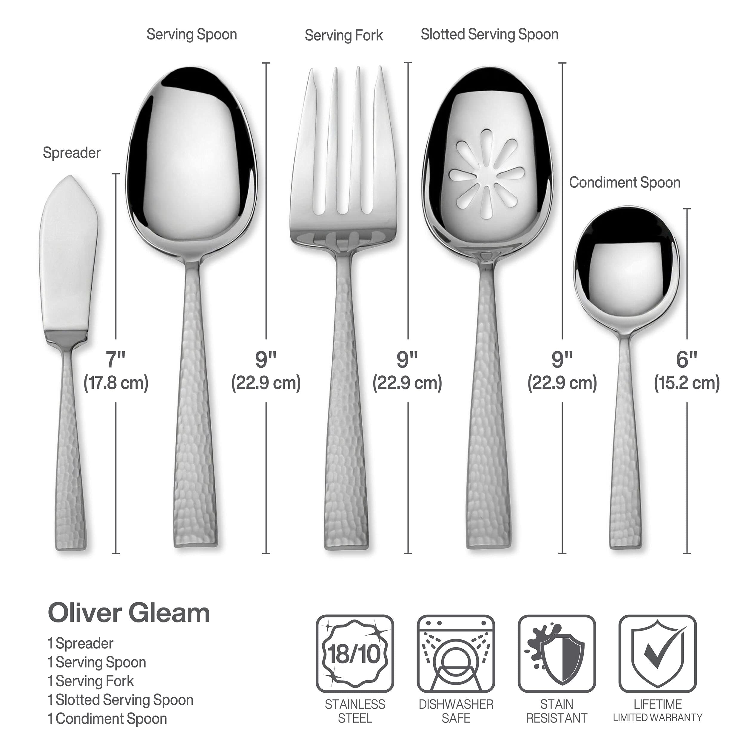 Mikasa détail du couteau Oliver, lame durable en acier inox 18/10 bénéfique
