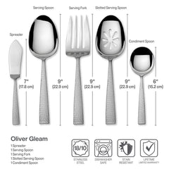 Mikasa détail du couteau Oliver, lame durable en acier inox 18/10 bénéfique