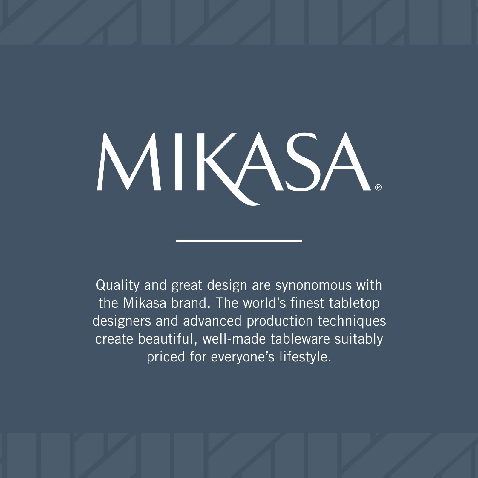 Mikasa ustensiles de service montrant fonctions pour dresser et servir
