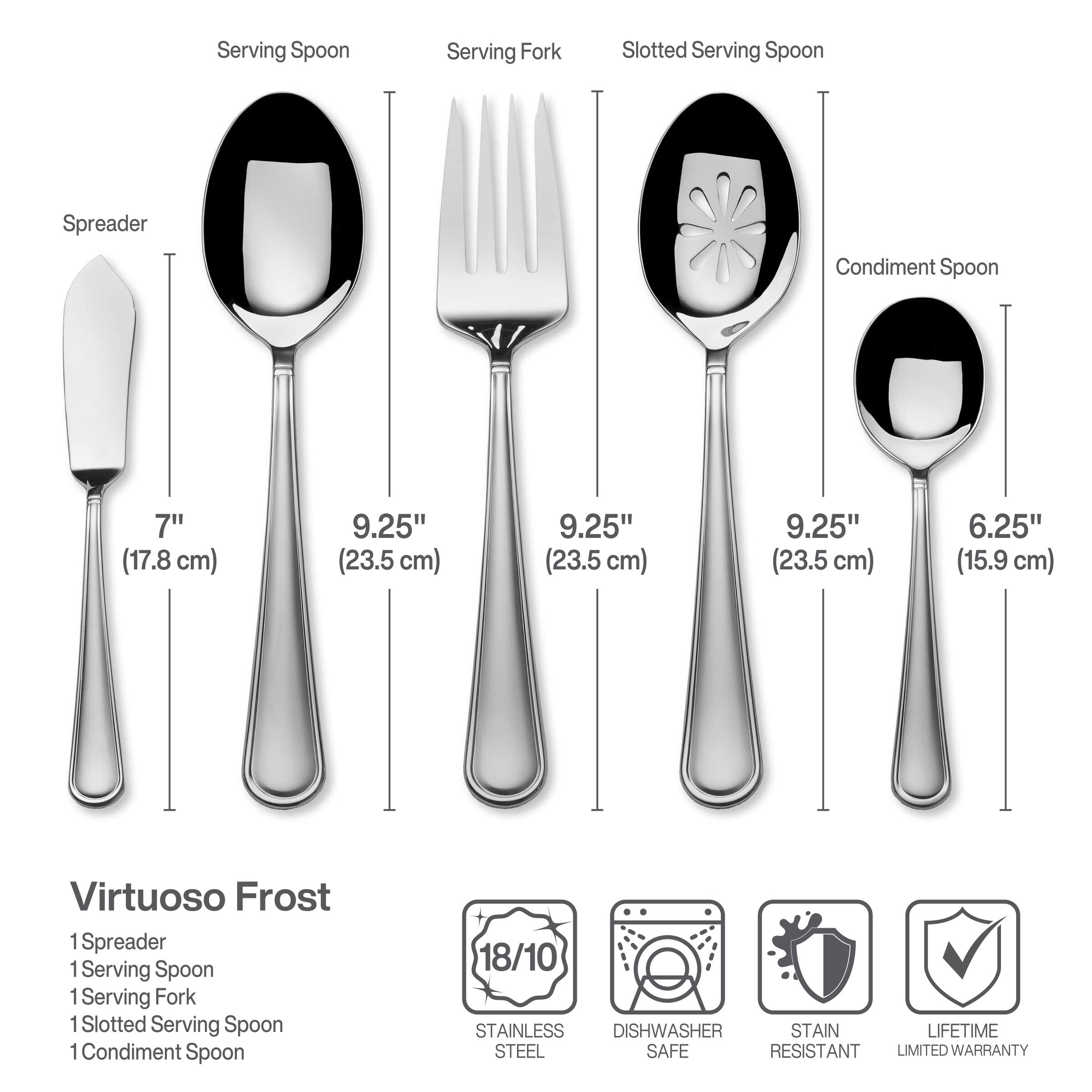 Mikasa Virtuoso Frost couteau profil montrant lame et robustesse pour trancher
