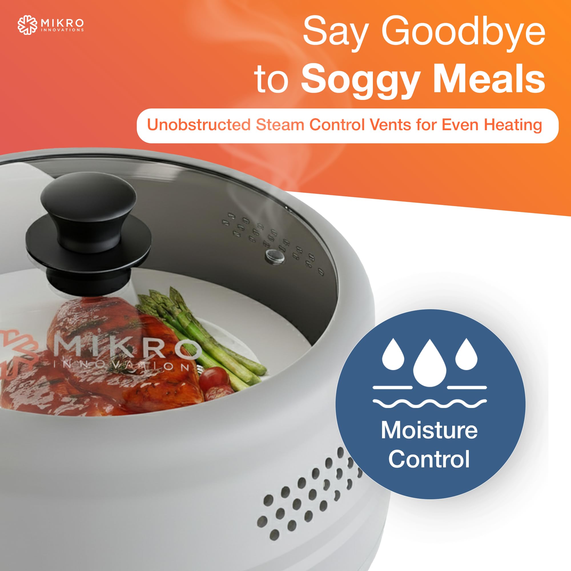 Mikro Innovations jupe silicone pliée montrant gain de place pratique