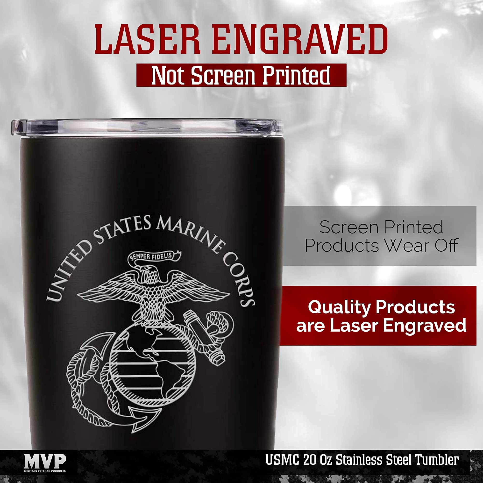 Military Gift Shop couvercle étanche du tumbler pour éviter fuites en déplacement