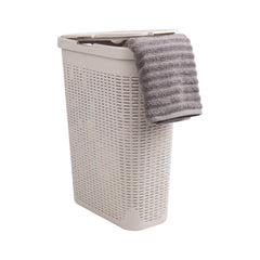 Mind Reader panier devant emballage montrant design compact et rangement pratique