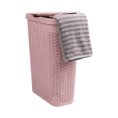 Mind Reader face du panier rose montrant design compact et gain de place