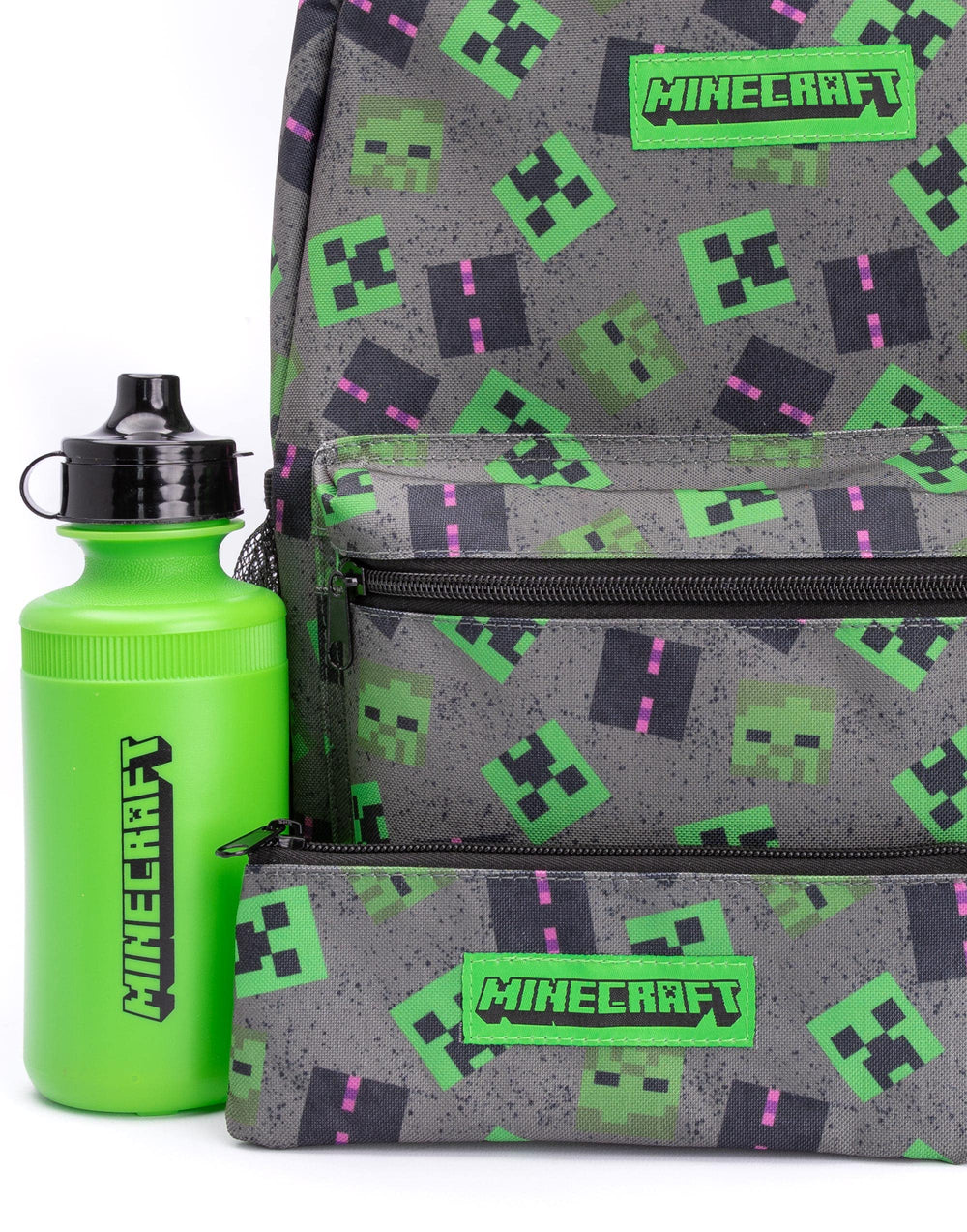 Minecraft gros plan imprimé Creeper Zombie Enderman, design attrayant