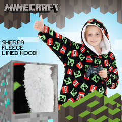 Minecraft gros plan motif imprimé reconnaissable pour fans